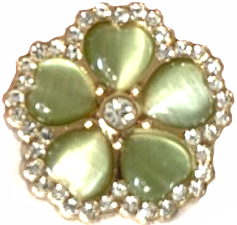 Light Green Flower Statement Snap