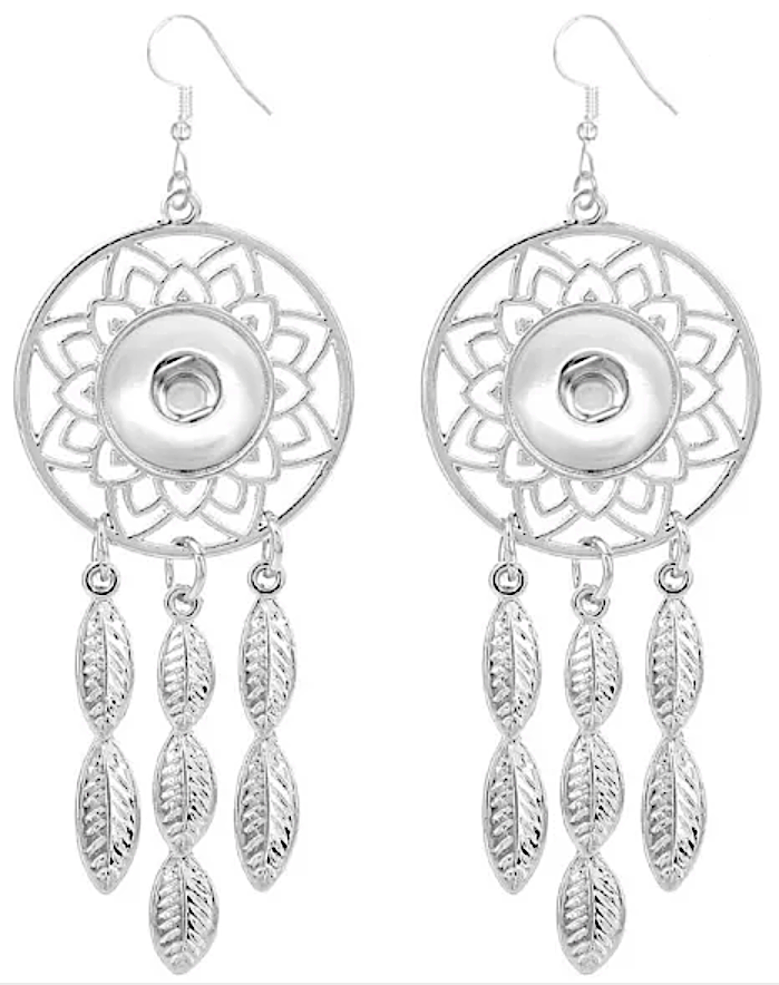 Petite Silver Dream Catcher Earrings