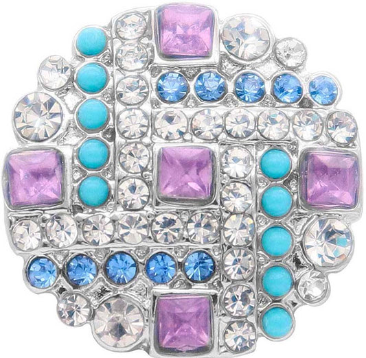 Statement Multi-Colored Bling Snap