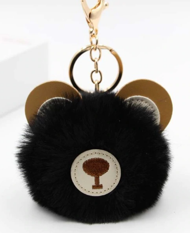 Fluffy Bear Keychain/Purse Decoration