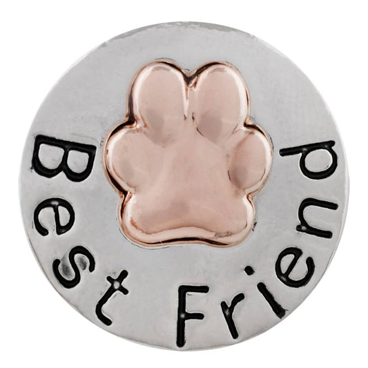 Best Friend Paw Print Statement Snap