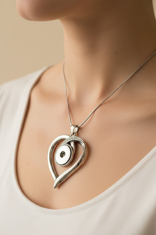 Statement Stainless Steel Heart Necklace