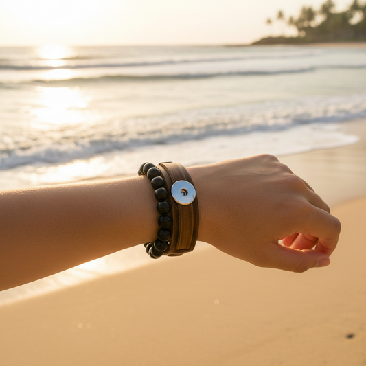 Statement Leather Bracelet