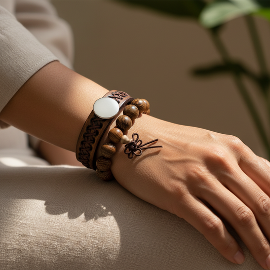 Statement Leather Bracelet