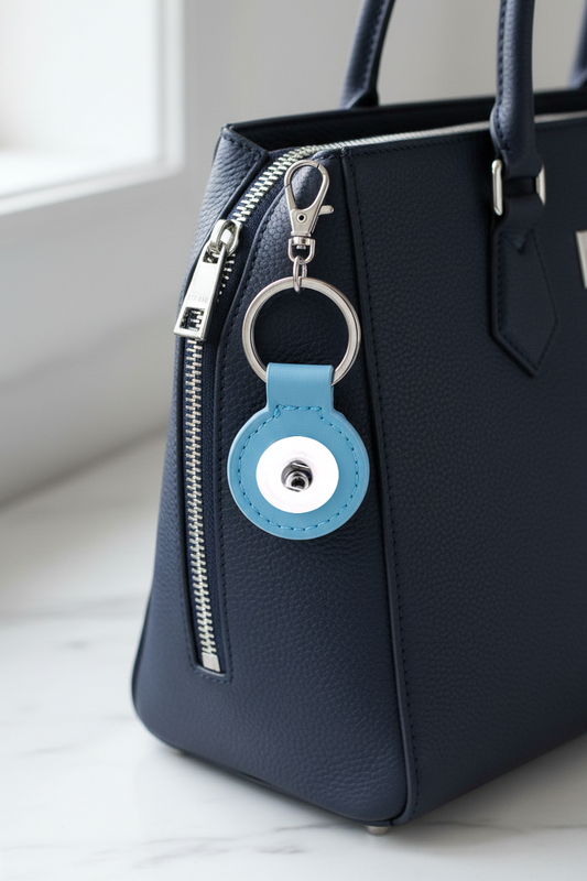 Statement 1 Snap Keychain/Purse Decoration: Blue