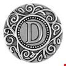 Statement Swirl Letter D Snap