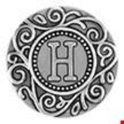 Statement Swirl Letter H Snap