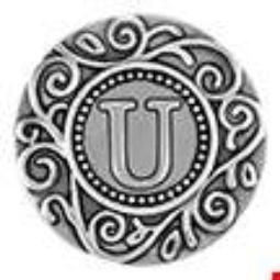 Statement Swirl Letter U Snap