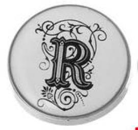 Statement Glassy Letter R Snap