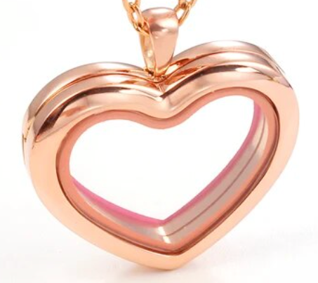 Rose Gold Heart Locket