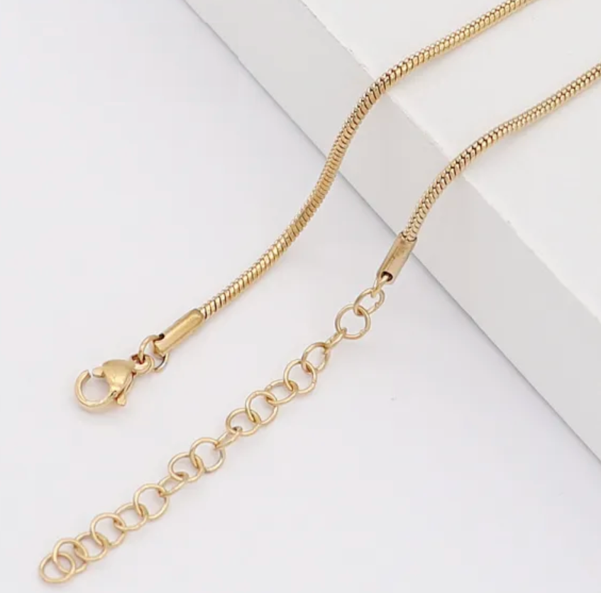 31" Gold Tone Stainless Steel Snake Chain