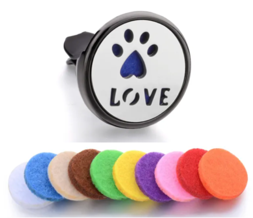 Black Love My Pet Vent Clip