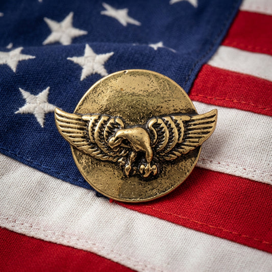 gold eagle snap button
