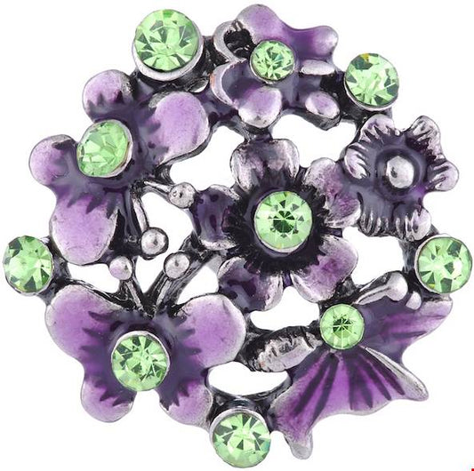 Statement Bling Flower Snap