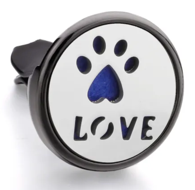 Black Love My Pet Vent Clip