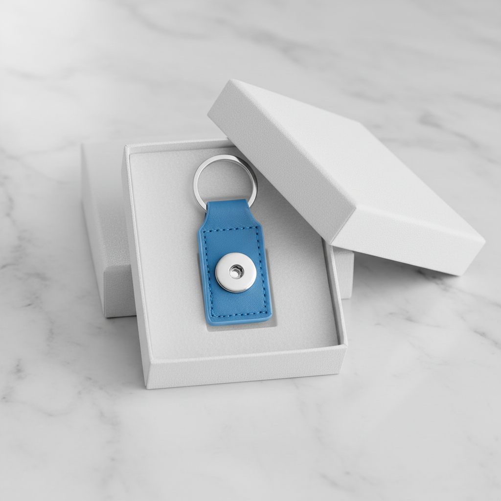 Statement 1 Snap Keychain/Purse Decoration: Blue