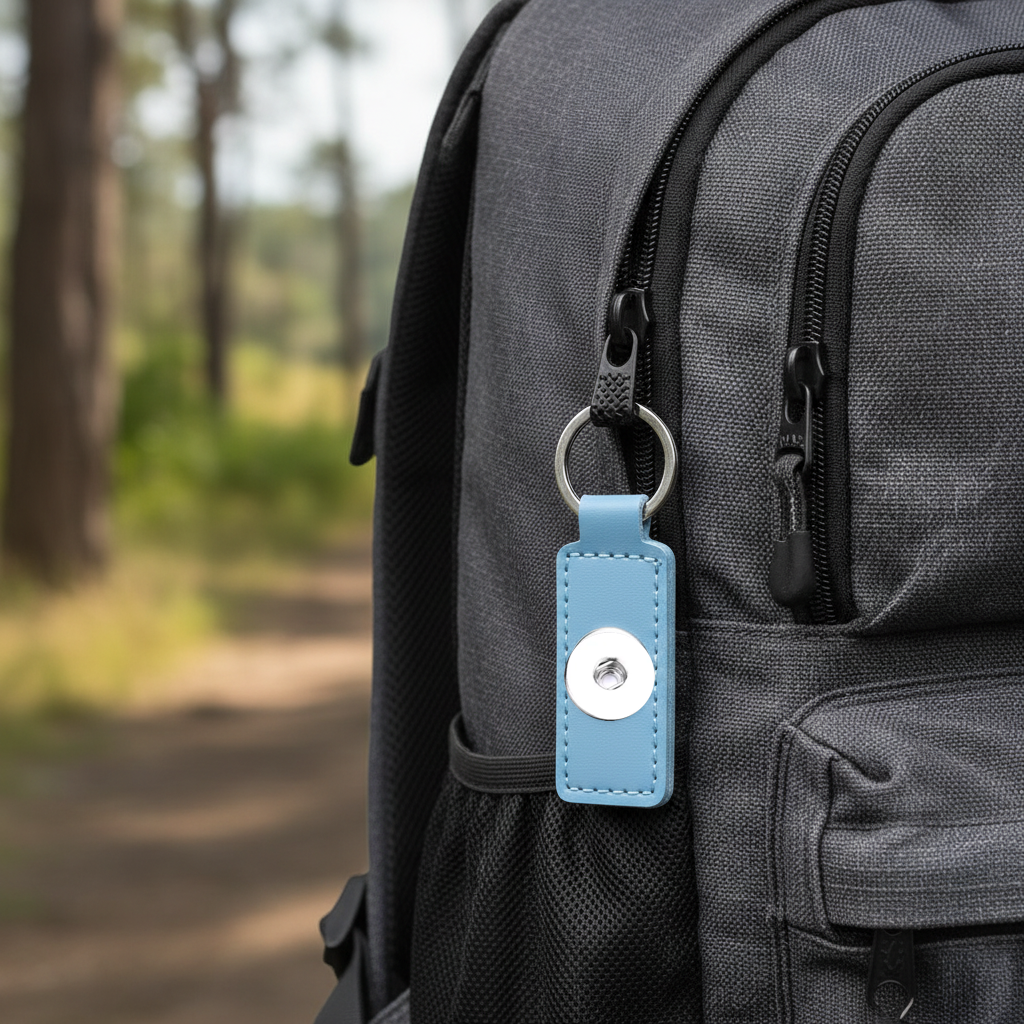 Statement 1 Snap Keychain/Purse Decoration: Blue