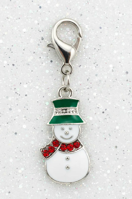 Snowman Clip Charm Snappy Jewels