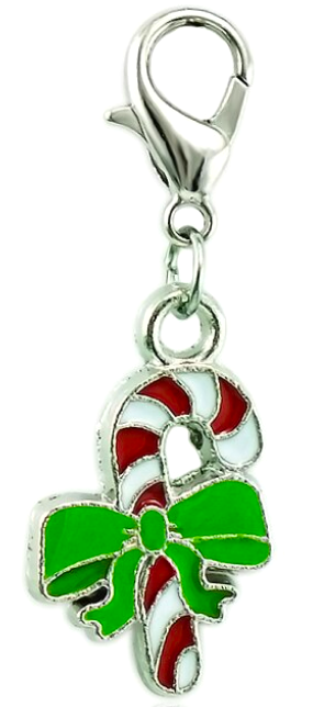 Candy Cane Clip Charm