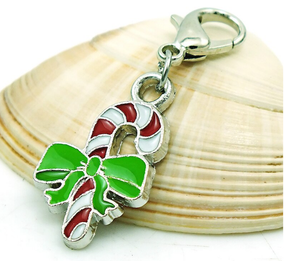 Candy Cane Clip Charm