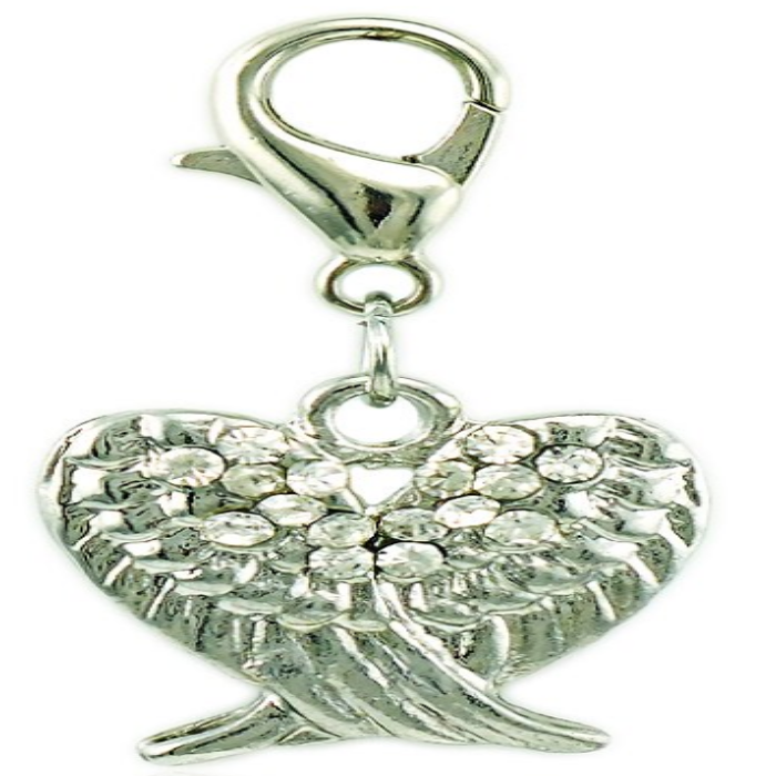 Angel Wings Clip Charm