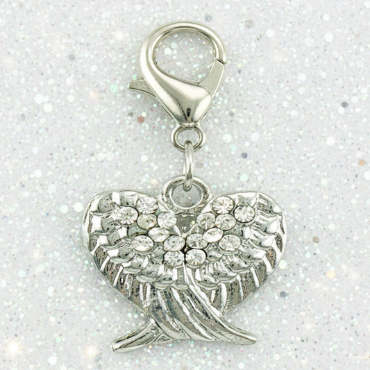 Angel Wings Clip Charm