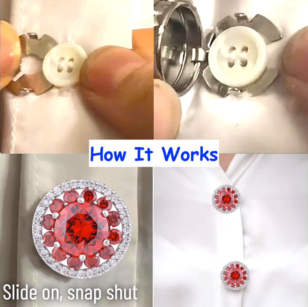 September Crystals Button Cover