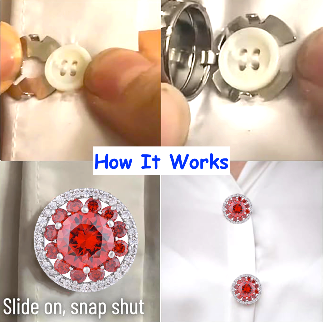 Crystal Bling Button Cover