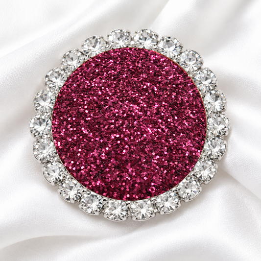 Statement Cranberry Crush Glitter Snap