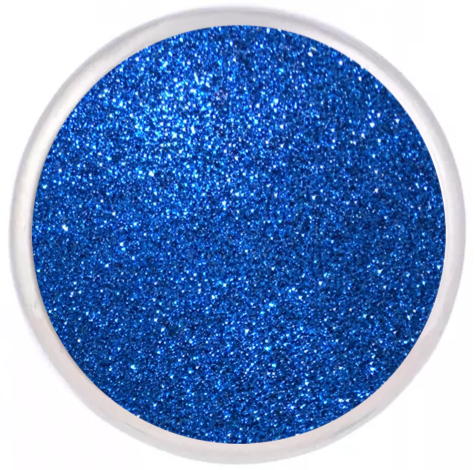 Statement Brilliant Blue Glitter Snap