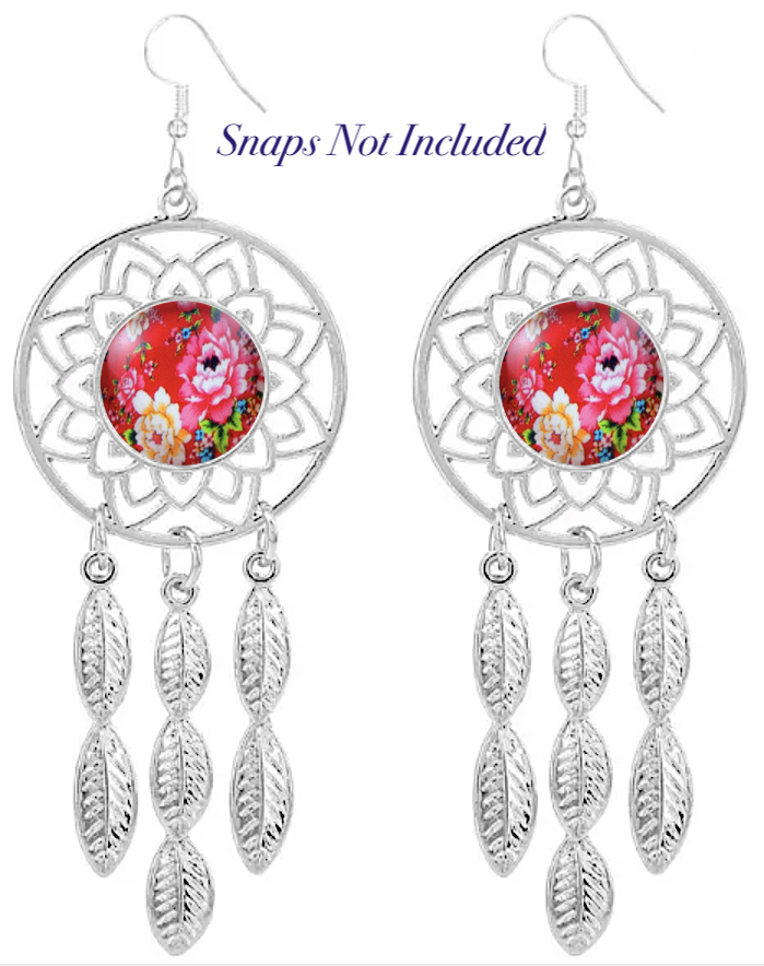 Petite Silver Dream Catcher Earrings