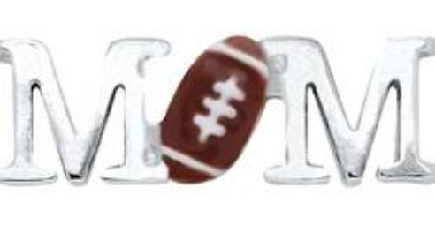 Football Mom Locket Charm