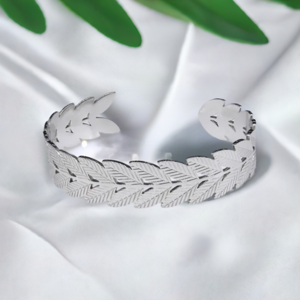 Adjustable Leaf Cuff Bracelet