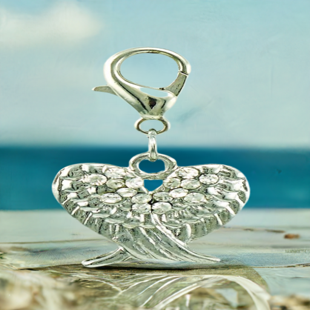 Angel Wings Clip Charm