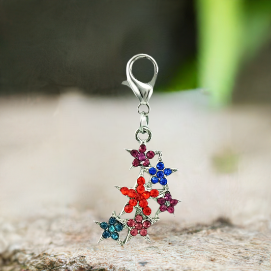 Dangle Stars Clip Charm
