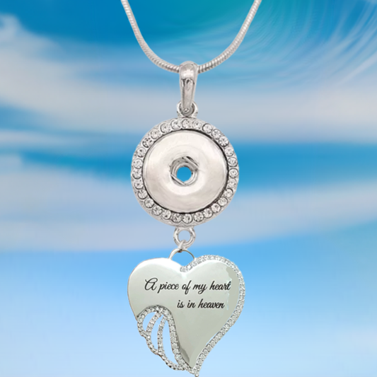 Statement Wing Heart Necklace