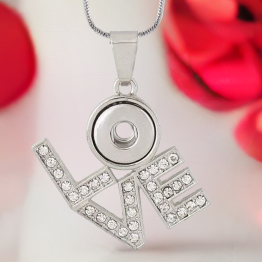 Statement Crystal Love Necklace