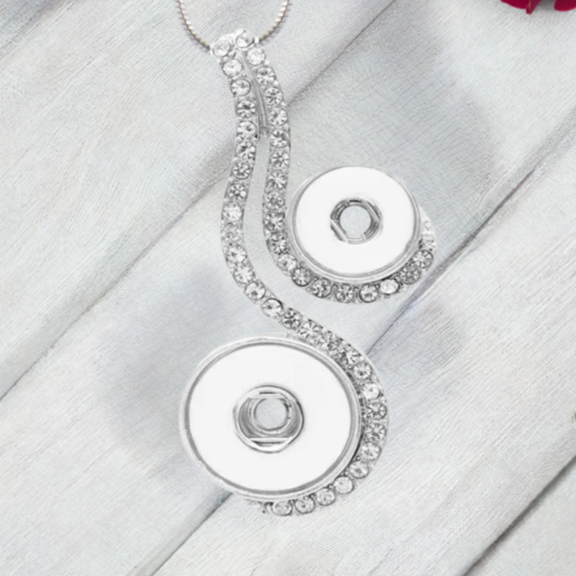 Statement & Petite Crystal Swirl Necklace