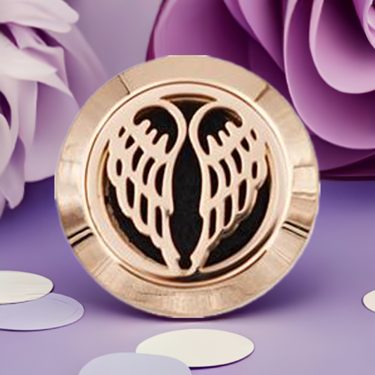 Rose Gold Angel Wings Diffuser Statement Snap