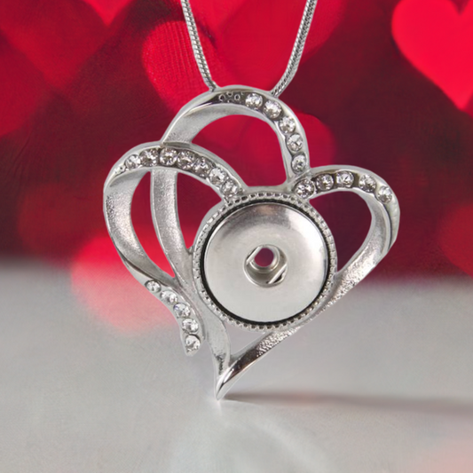 Statement Stainless Steel Double Hearts Necklace