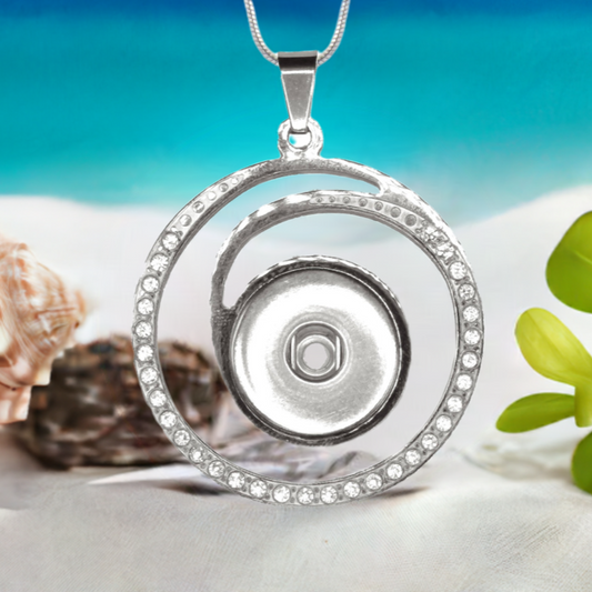 Statement Crystal Wave Necklace