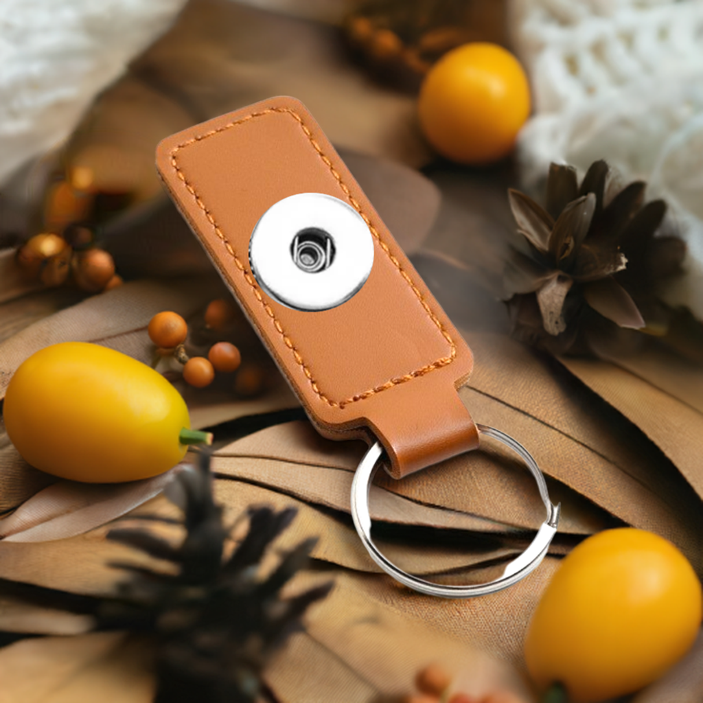 Statement 1 Snap Keychain: Brown