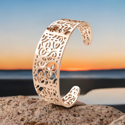 Rose Gold Adjustable Cuff Bracelet