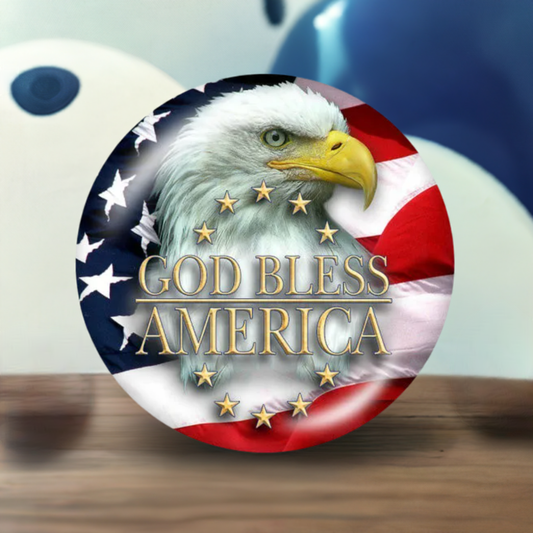 Statement Eagle God Bless America Snap