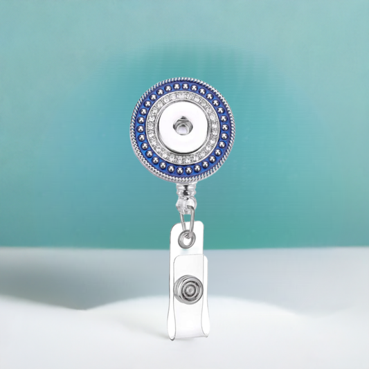 Statement Beautiful Blue Swivel Clip Badge Reel