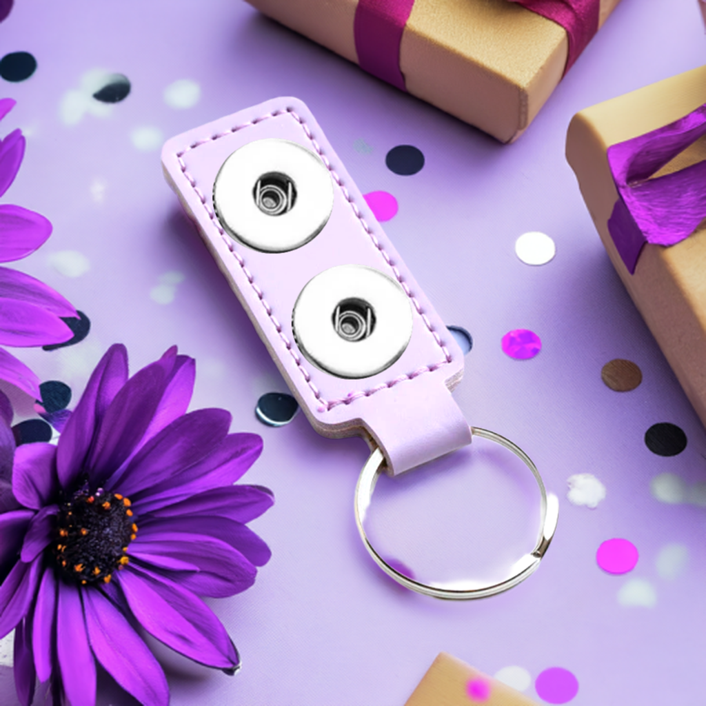 Statement 2 Snap Keychain: Lavender