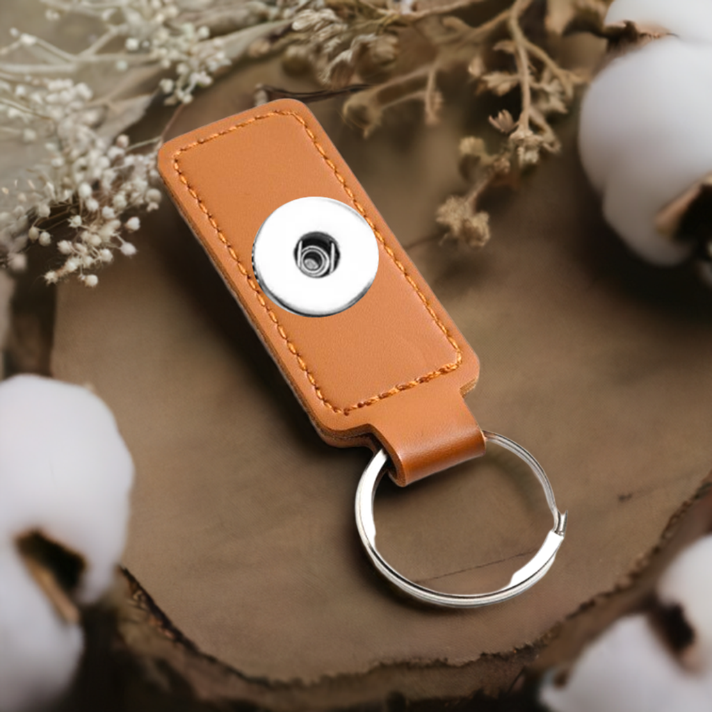 Statement 1 Snap Keychain: Brown