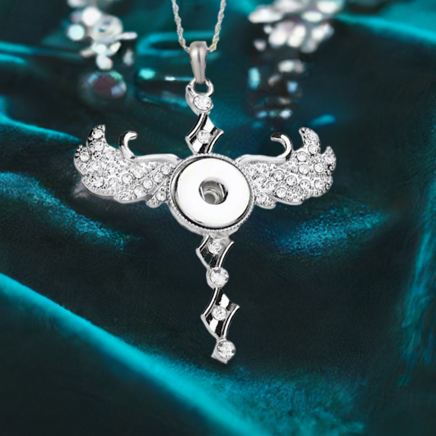 Statement Cross Wings Necklace