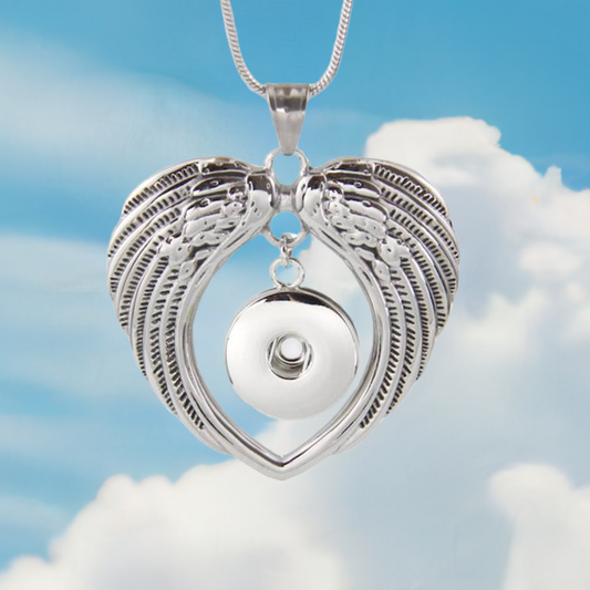 Statement Stainless Steel Wings Necklace