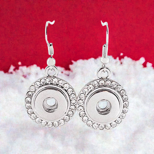 Petite Crystal Circle Earrings